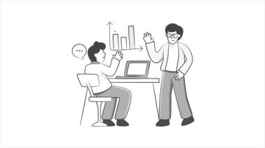 İş Toplantısı 2D Animasyon MP4 Dosyası