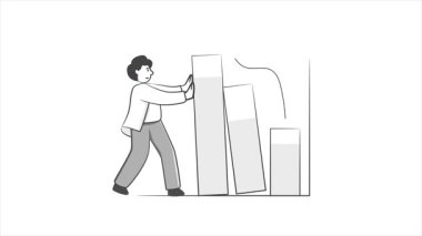 Çubuk Grafikleri 2B Animasyon MP4 Dosyası