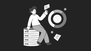 Veritabanı 2D Hareket Grafikleri Canlandırma Alfa kanalı