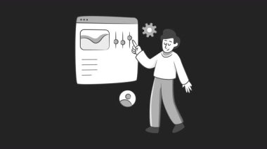 Gösterge Paneli 2D Hareket Grafikleri Canlandırma Alfa Kanalı