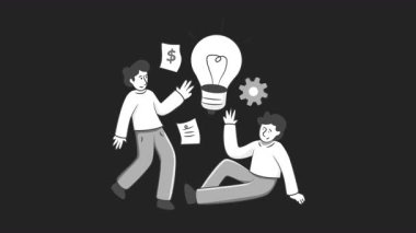 Yönetici 2D Hareket Grafikleri Canlandırma Alfa Kanalı