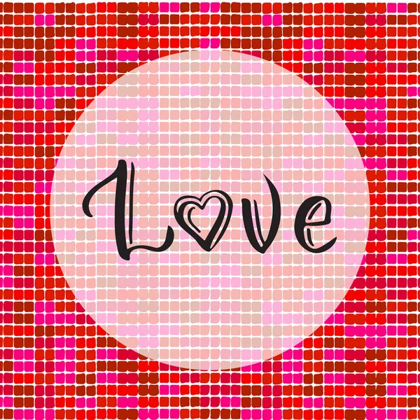 Love zentangle word. — Stock Vector