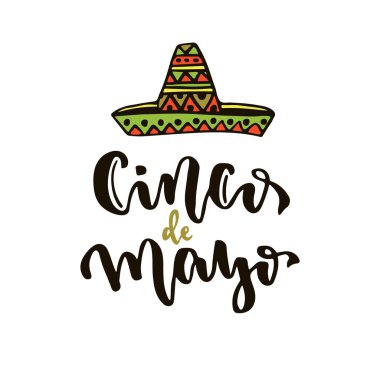 Cinco de Mayo vektör simgesi.  