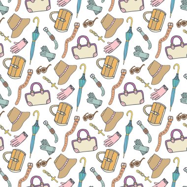 Doodle moda deseni  