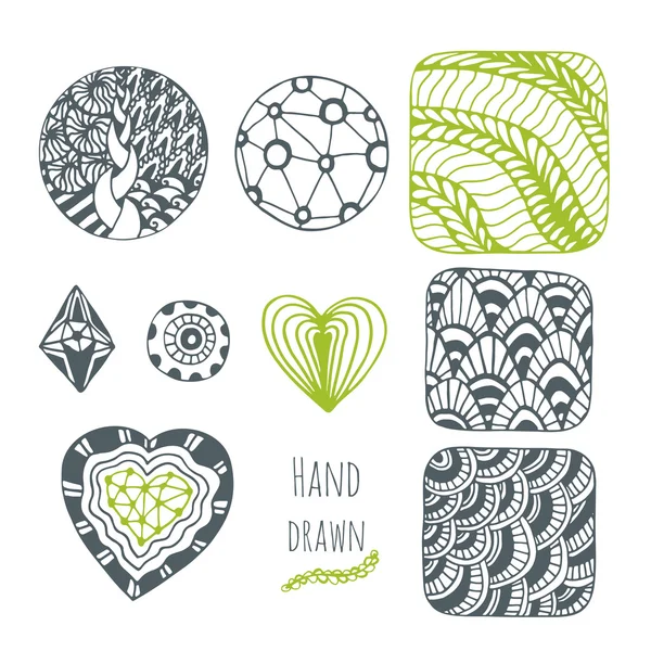 Hand drawn stylized vector collection. — Stock Vector