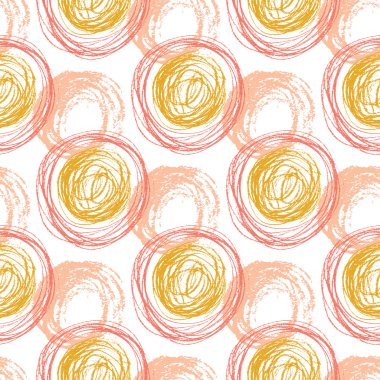   Turuncu daire dokular ile desen. 