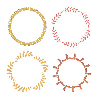  Vektör dekorasyon için afiş 