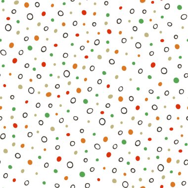 Polka Noktalı desene. sonbahar vektör dekorasyon.  