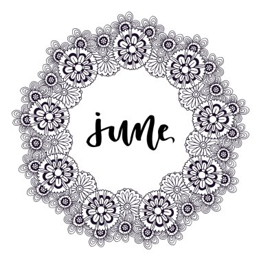 Çiçek süsleme tasarlamak çerçeve. 