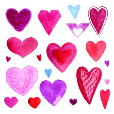 Renkli kalpler kümesi