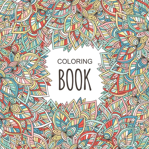 Couverture de livre de coloriage automne — Image vectorielle