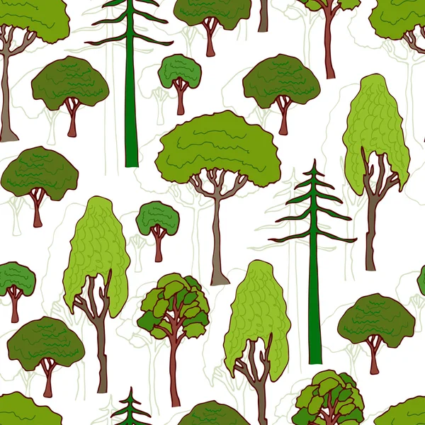 Diseño de la colección Trees — Vector de stock