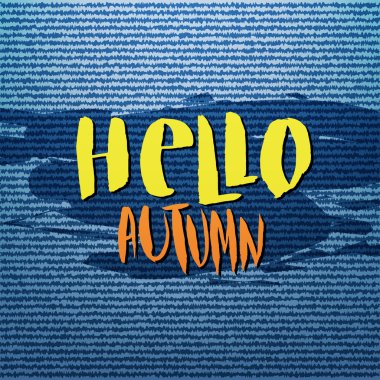 sonbahar çerçeve ile yazı