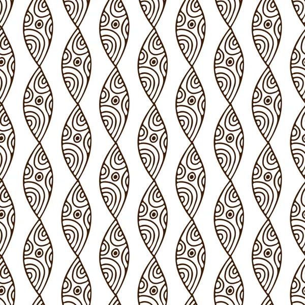 Kreative Mustergestaltung Handgezeichneter Hintergrund Für Textilien Oder Tapeten — Stockvektor