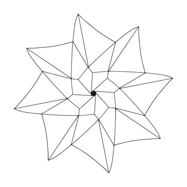 Fırıldak doğrusal tasarımı. Vektör logosu veya simgesi