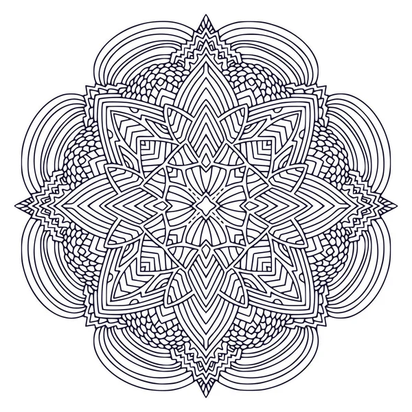 Mandala Bohemio Ornamental Diseño Arte Del Tatuaje Patrón Ornamento Detallado — Vector de stock