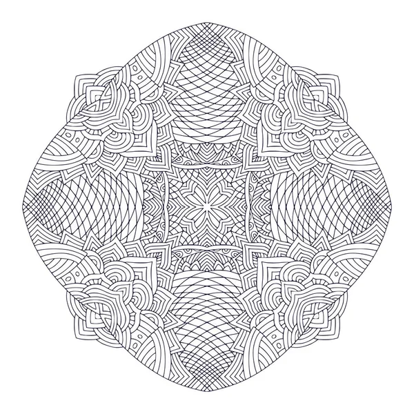 Mandala Bohème Ornemental Design Art Tatouage Modèle Ornement Détaillé Page — Image vectorielle