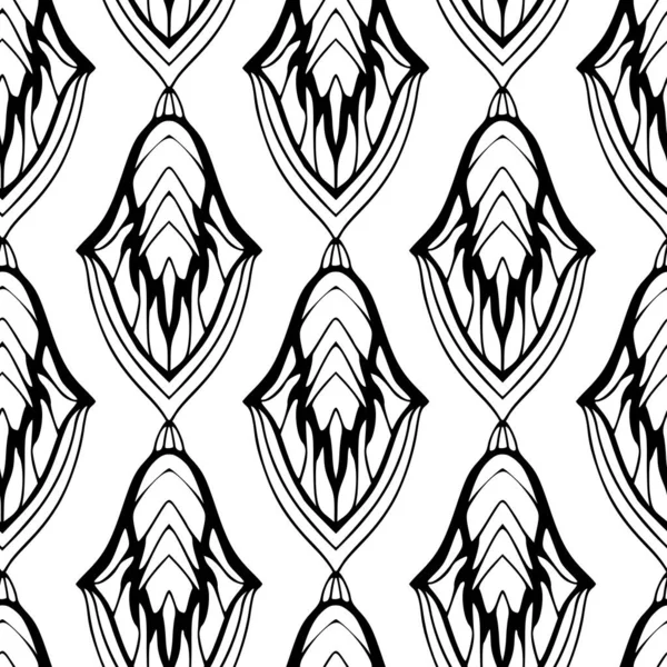 Conception Motif Ornemental Fond Bohème Pour Textile Papier Peint Vintage — Image vectorielle