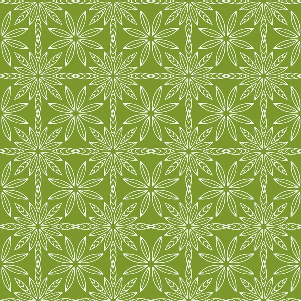 Mandalas Mönster Design Bakgrund För Textil Sömlöst Mönster Gröna Färger — Stock vektor