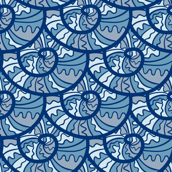 Раковины Бесшовные Предпосылки Текстильного Дизайна — стоковый вектор