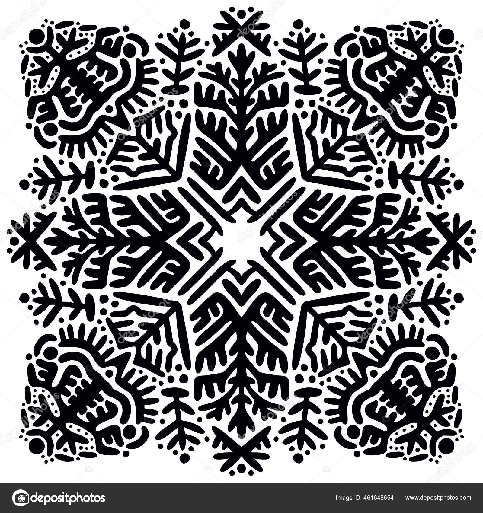 曼荼羅をエスニック風にする 民俗装飾品 ストックベクター C M Ion 461648654