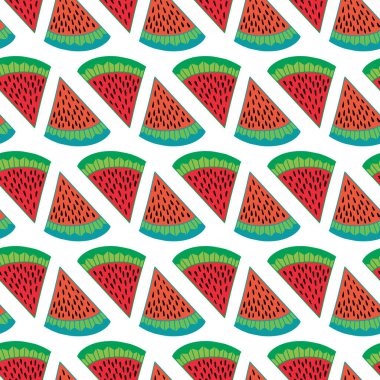Karpuz dikişsiz desen. Yaz kumaşı baskısı
