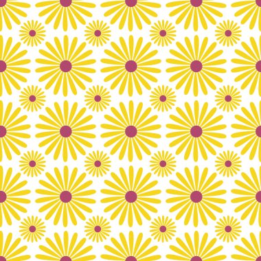 Ayçiçekleri kusursuz desen. Tekstil tasarımı için çiçek arkaplanını tekrarla