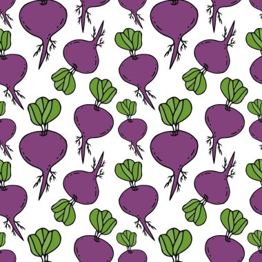 Pancar deseni kusursuz. Kök sebze arka planı