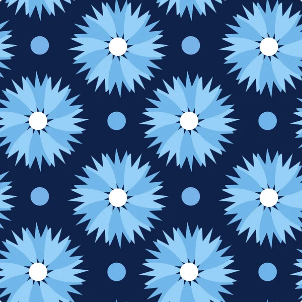 Vzorec květinových květin. Opakovat květinové pozadí pro textilní design. — Stockový vektor