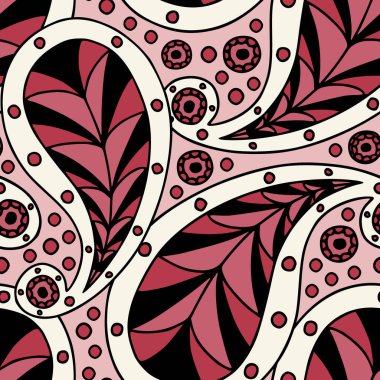 Duvar kağıdı, tekstil, kumaş, ambalaj kağıdı tasarımları için bohem kırmızısı desenler