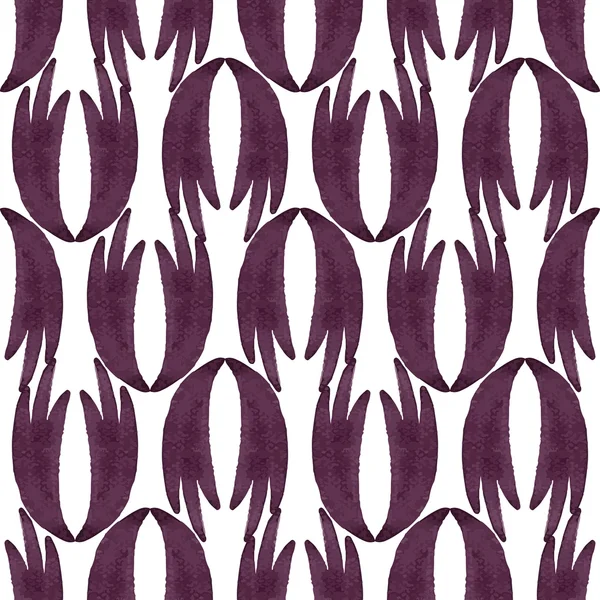 Elegante patrón de vectores sin costura de la pintura a mano acuarela flores tulipanes — Vector de stock