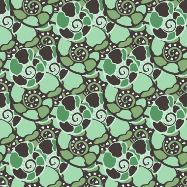 Mavi kabukları ile desen.