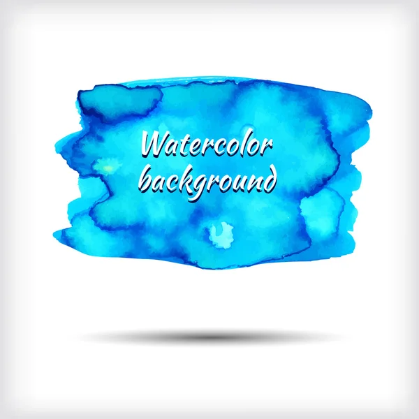 Blauwe aquarel banner. — Stockfoto