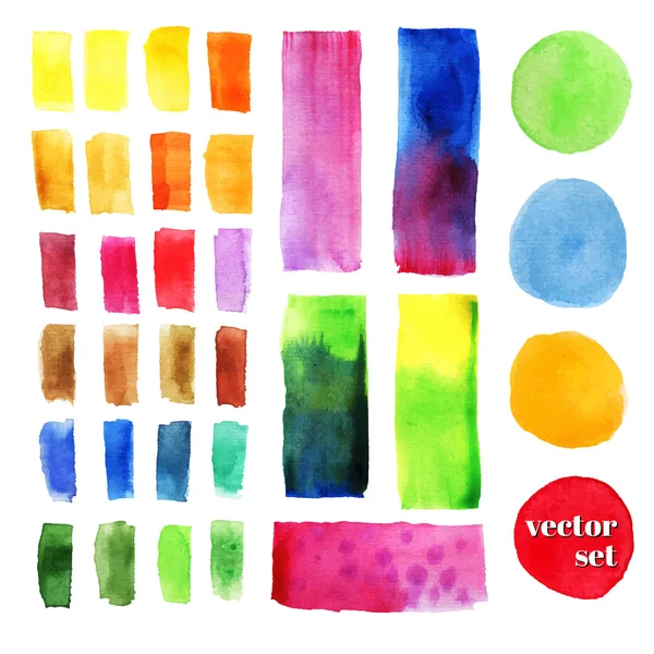 Colorful watercolor design elements. Stock Illustration by ©mion 77866772
