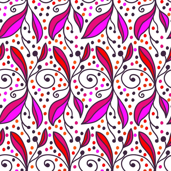 Ornamental doodle floral background — Stock Vector