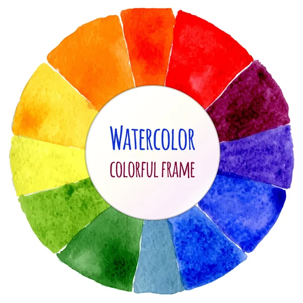 Roue de couleur à la main . — Image vectorielle