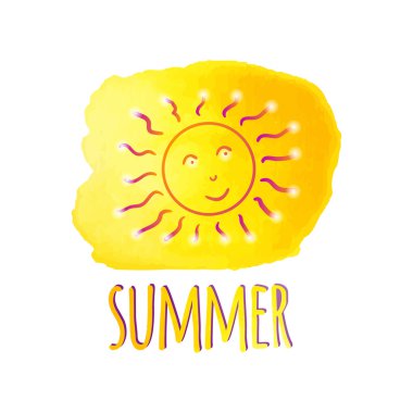 Yaz vektörü illüstrasyonu.