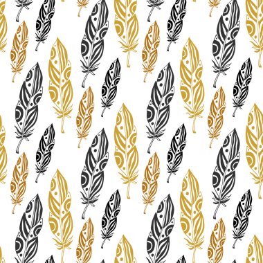 Beyaz tüyler ile Seamless Modeli