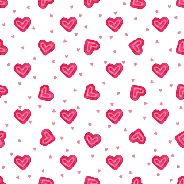 Sweet hearts seamless pattern. — Stock Vector