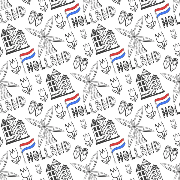 Holland culture elements background