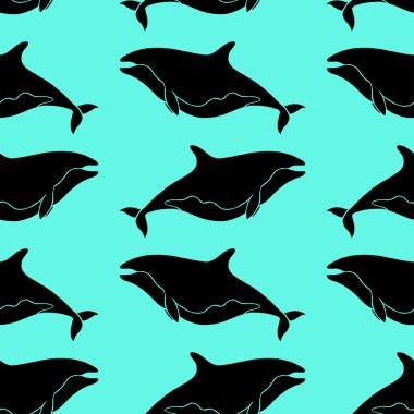 cartoon colorful whale