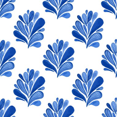 Yapraklı kusursuz desen