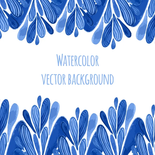 Modrý Květinový okraj — Stockový vektor