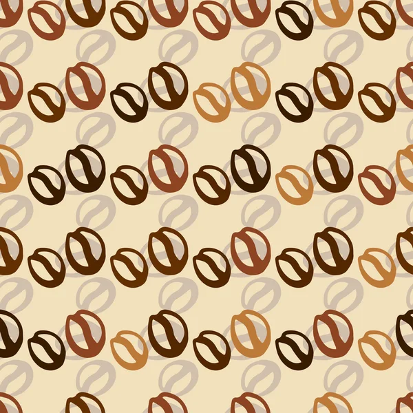 Patrón de granos de café . — Archivo Imágenes Vectoriales