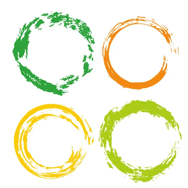 Colorful  vector set with rainbow circles