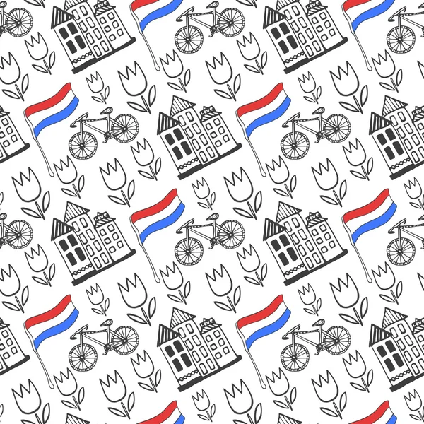 Hand drawn seamless pattern