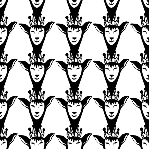 Fond noir et blanc avec moutons — Image vectorielle