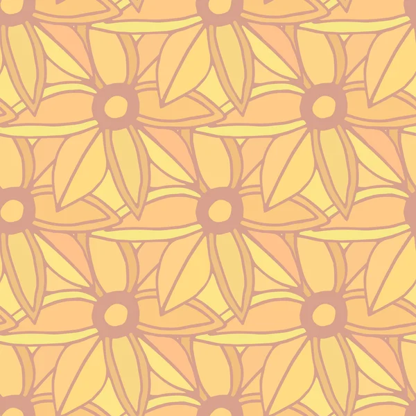 Automne fleurs motif sans couture . — Image vectorielle