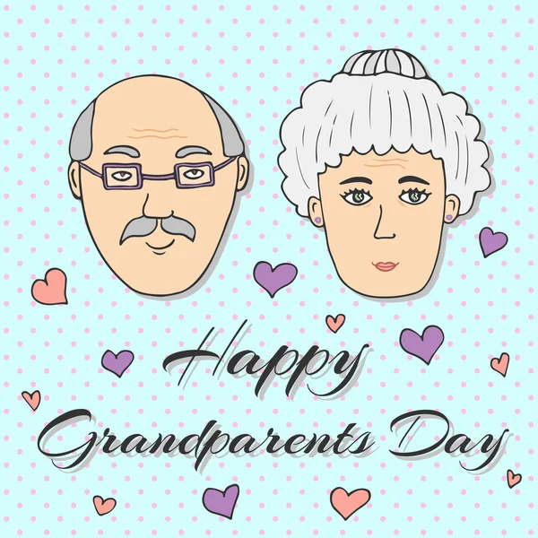 Happy Grandparents day! — Stock Vector