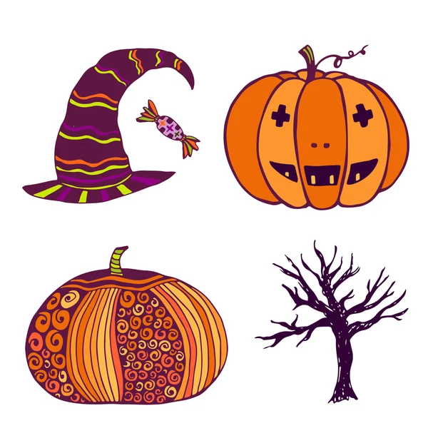 Conjunto de ícones para o Halloween. — Vetor de Stock